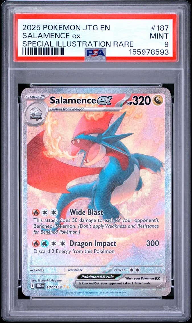 Salamence EX, Journey Together, PSA 9