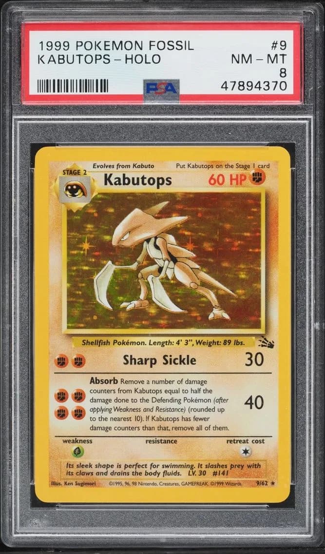 Kabutops, Fossil, PSA 8