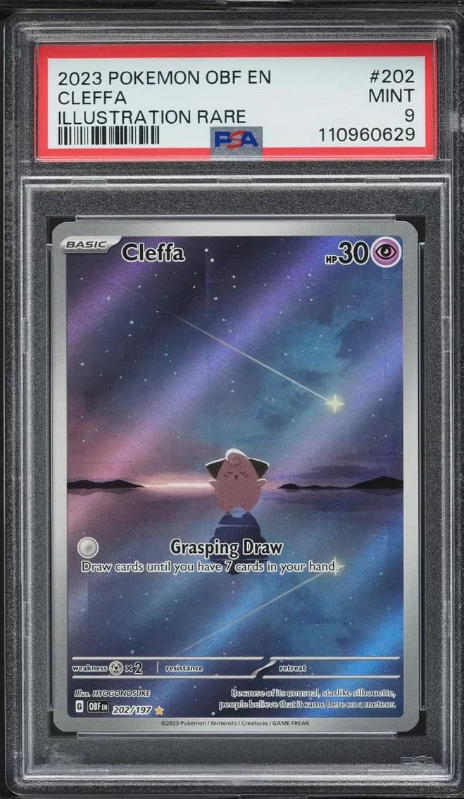 Cleffa, Obsidian Flames, PSA 9