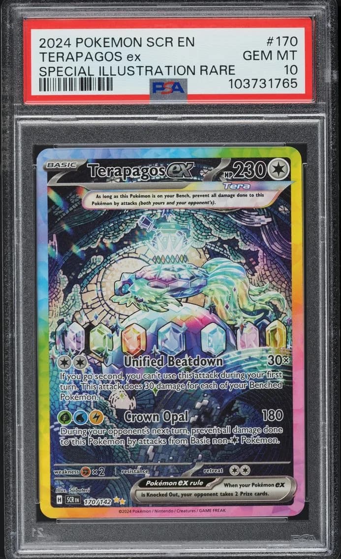 Terapagos EX, Stellar Crown, PSA 10