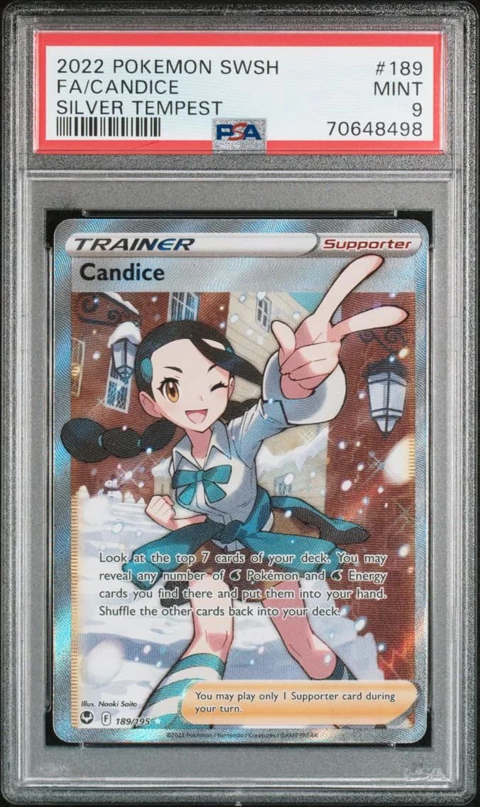Candice, Sword & Shield Silver Tempest, PSA 9