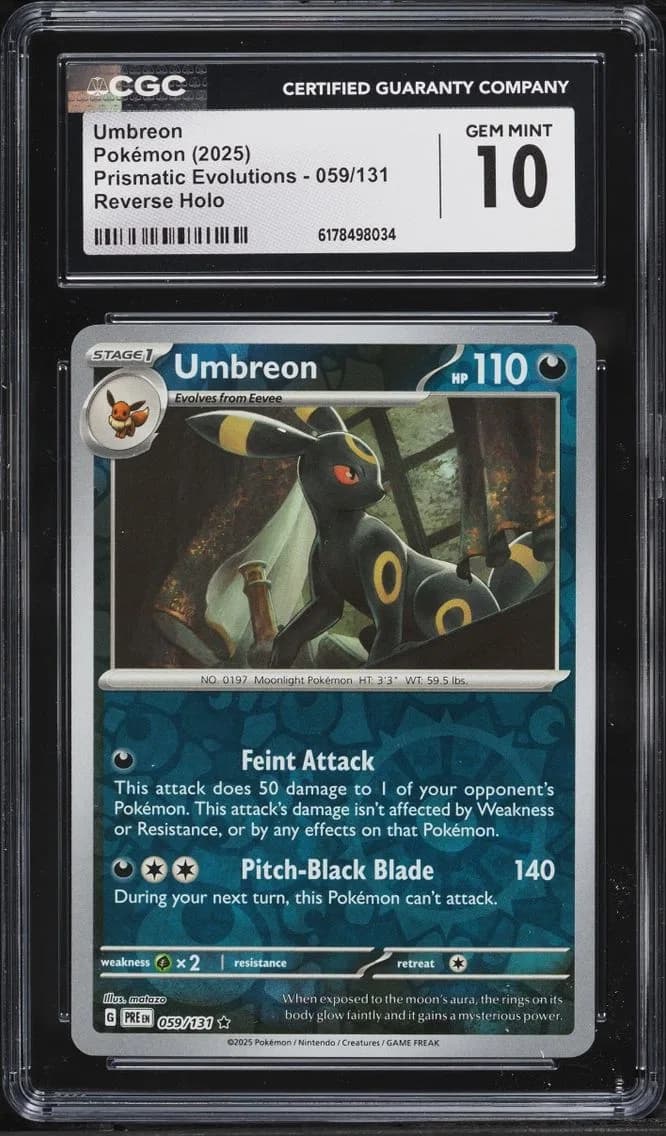 Umbreon, Prismatic Evolutions, CGC 10