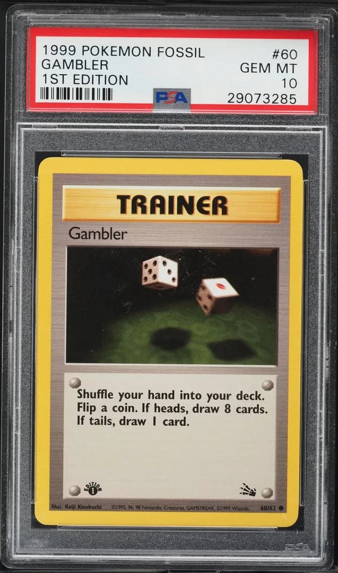 Gambler 1st Edition, Fossil, PSA 10