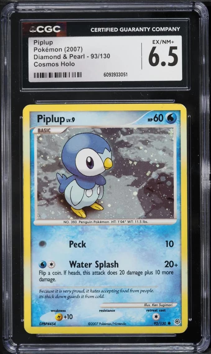 Piplup, Diamond & Pearl, CGC 6.5