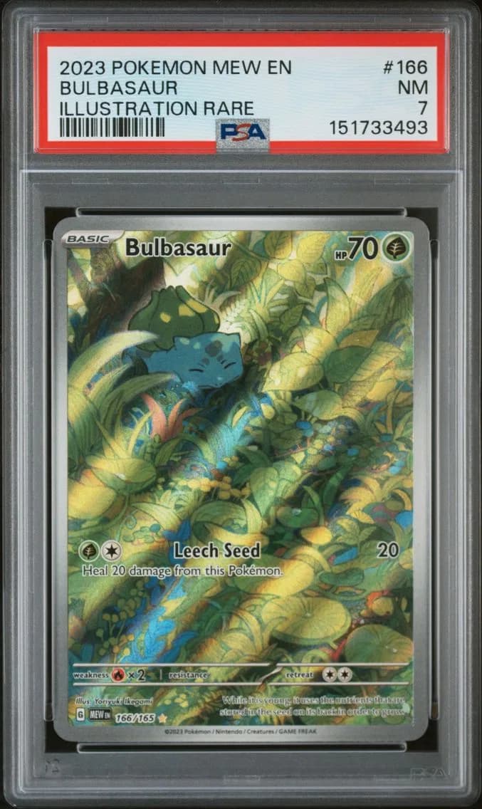Bulbasaur, 151, PSA 7
