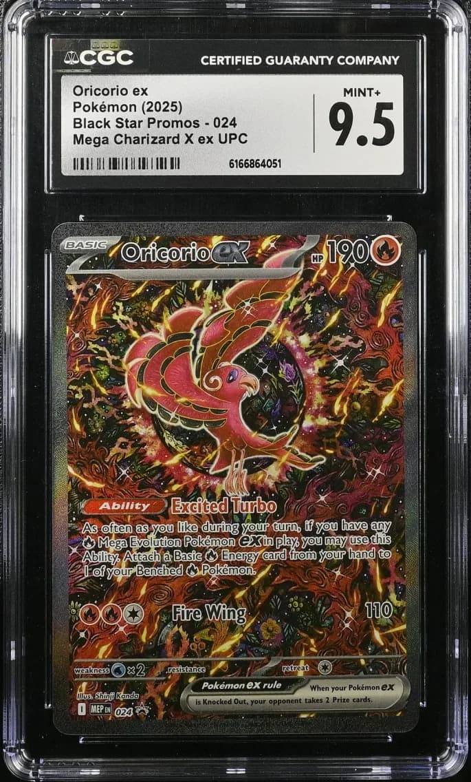 Oricorio ex, Black Star Promos - Mega Evolution MEP EN, CGC 9.5