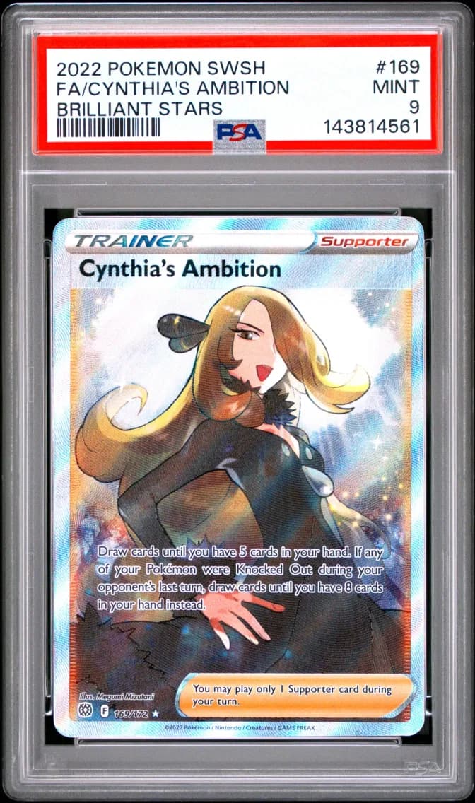Cynthia's Ambition, Sword & Shield Brilliant Stars, PSA 9