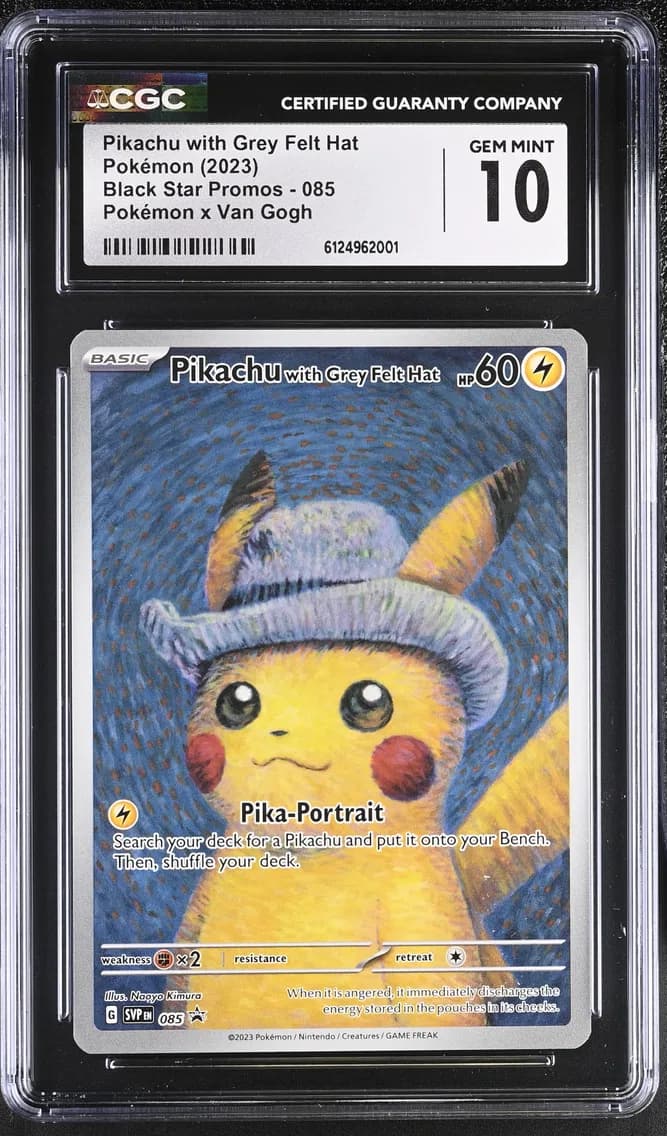 Pikachu with Grey Felt Hat, Black Star Promos - Scarlet & Violet SVPEN, CGC 10