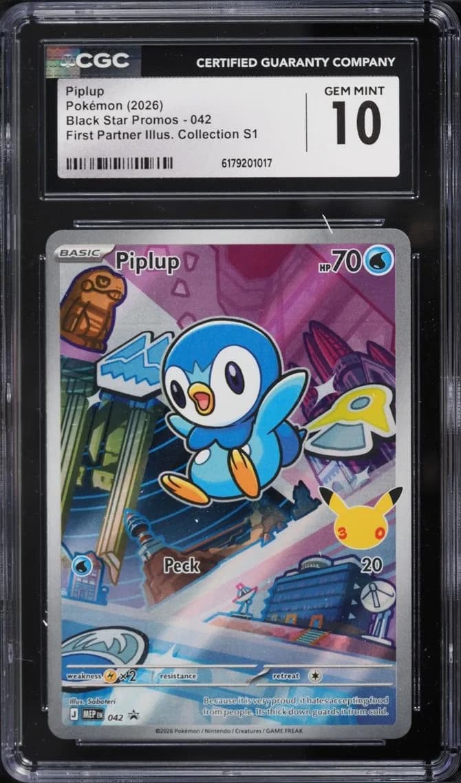 Piplup, Black Star Promos - Mega Evolution MEP EN, CGC 10