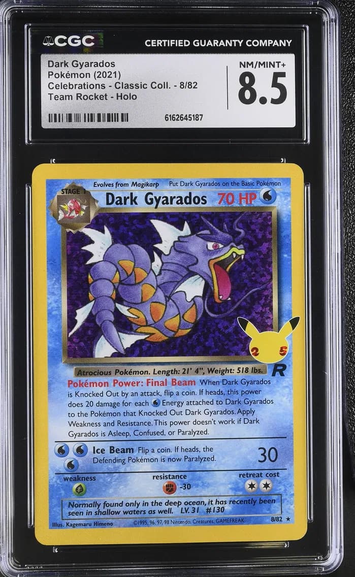 Dark Gyarados, Celebrations - Classic Collection, CGC 8.5