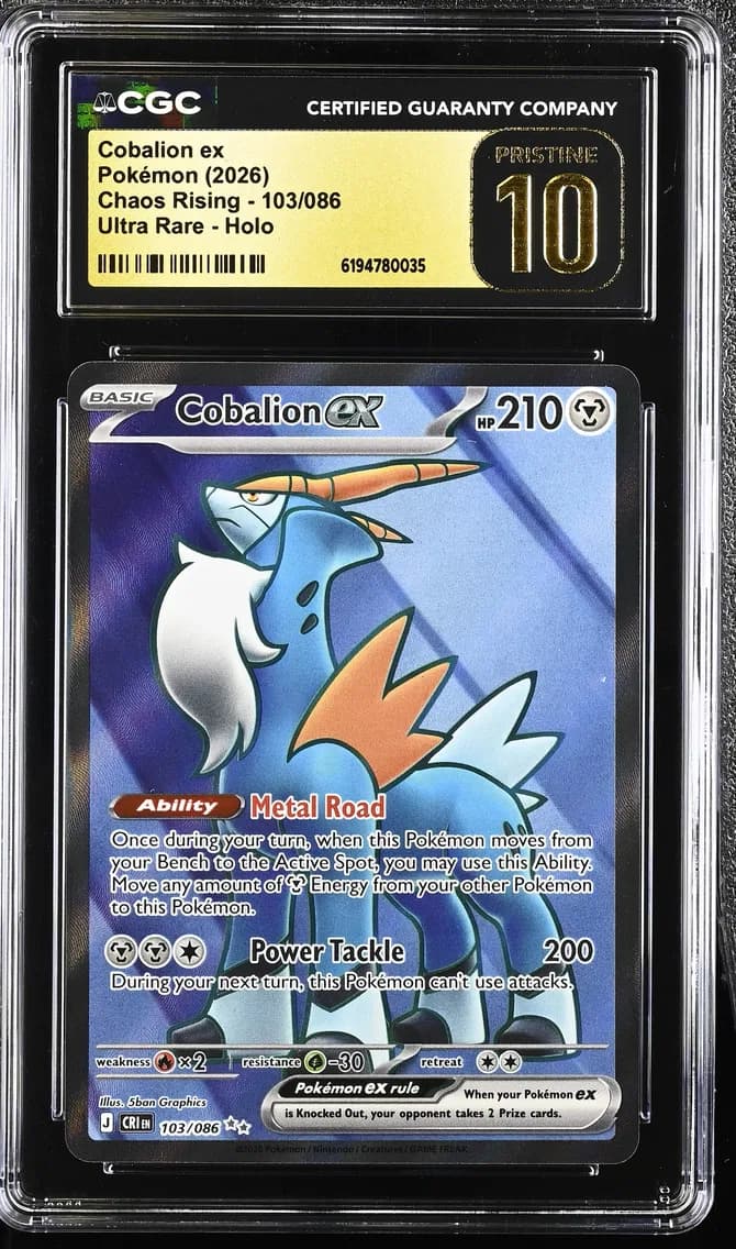 Cobalion ex, Chaos Rising, CGC 10