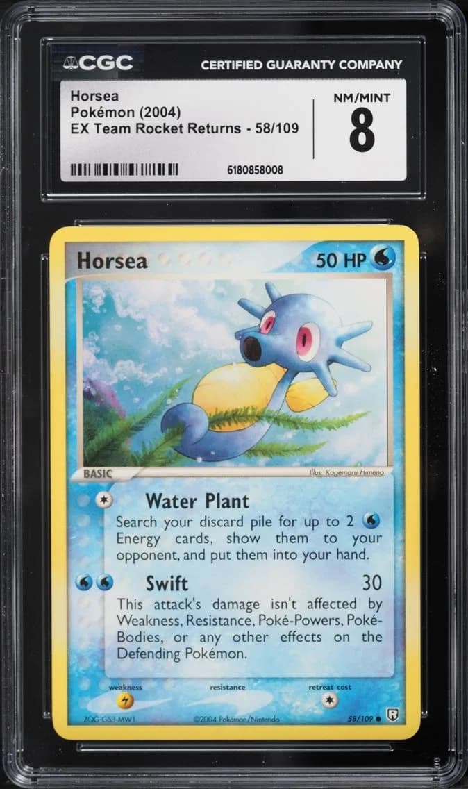 Horsea, EX Team Rocket Returns, CGC 8