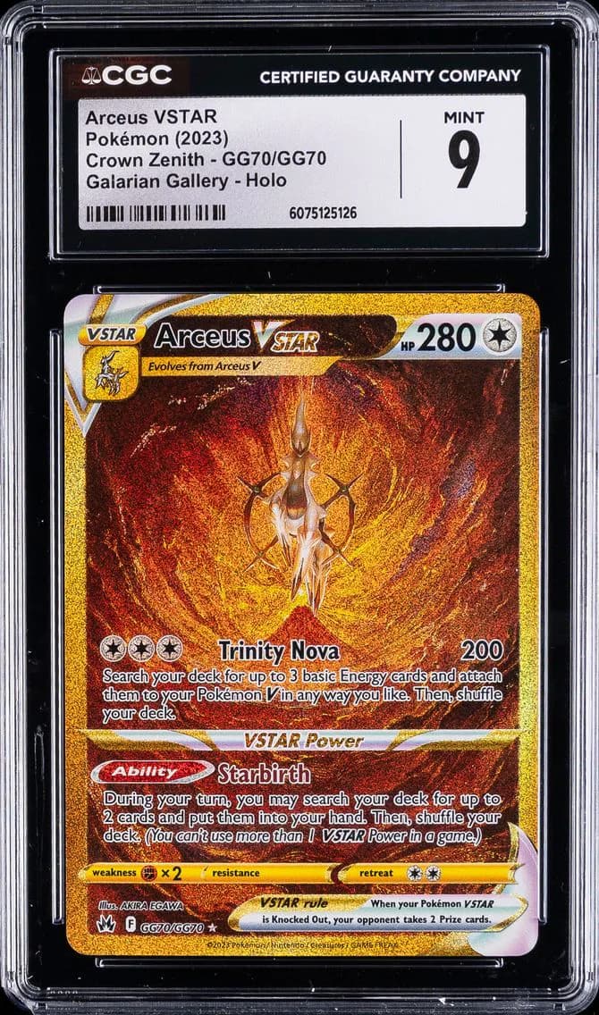 Arceus VSTAR, Crown Zenith, CGC 9