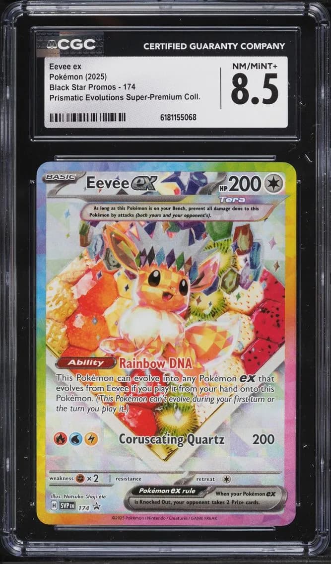 Eevee EX, Black Star Promos - Scarlet & Violet SVP EN, CGC 8.5