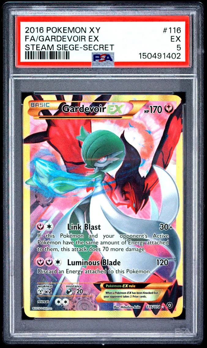 Gardevoir EX, XY Steam Siege, PSA 5