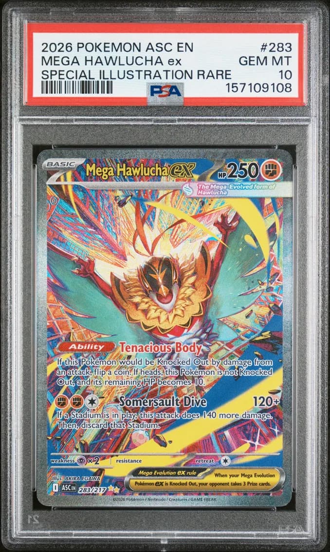 Mega Hawlucha EX, Ascended Heroes, PSA 10