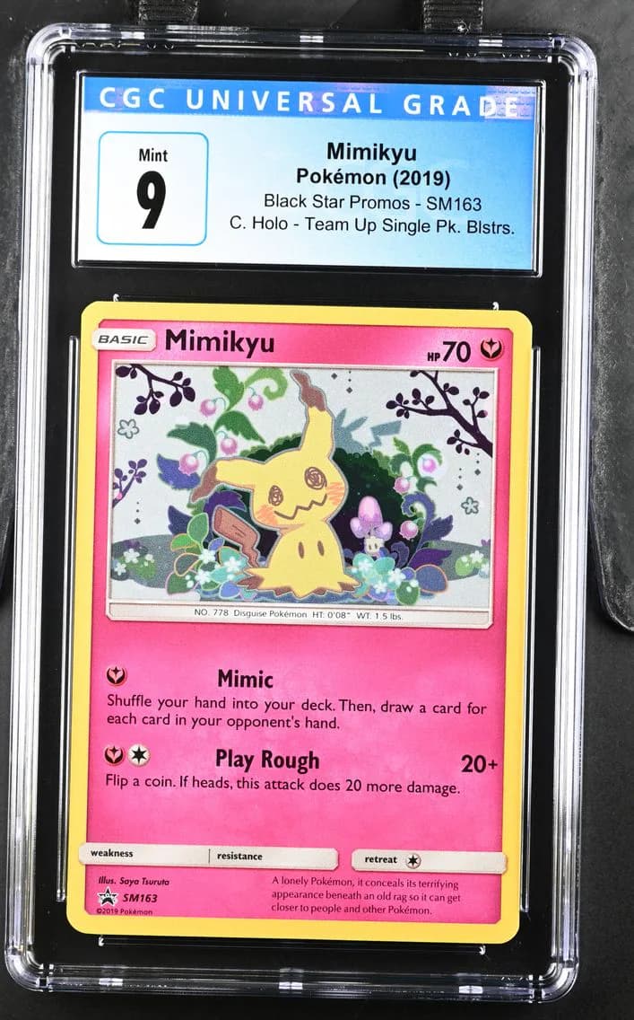Mimikyu, Black Star Promos - Sun & Moon, CGC 9
