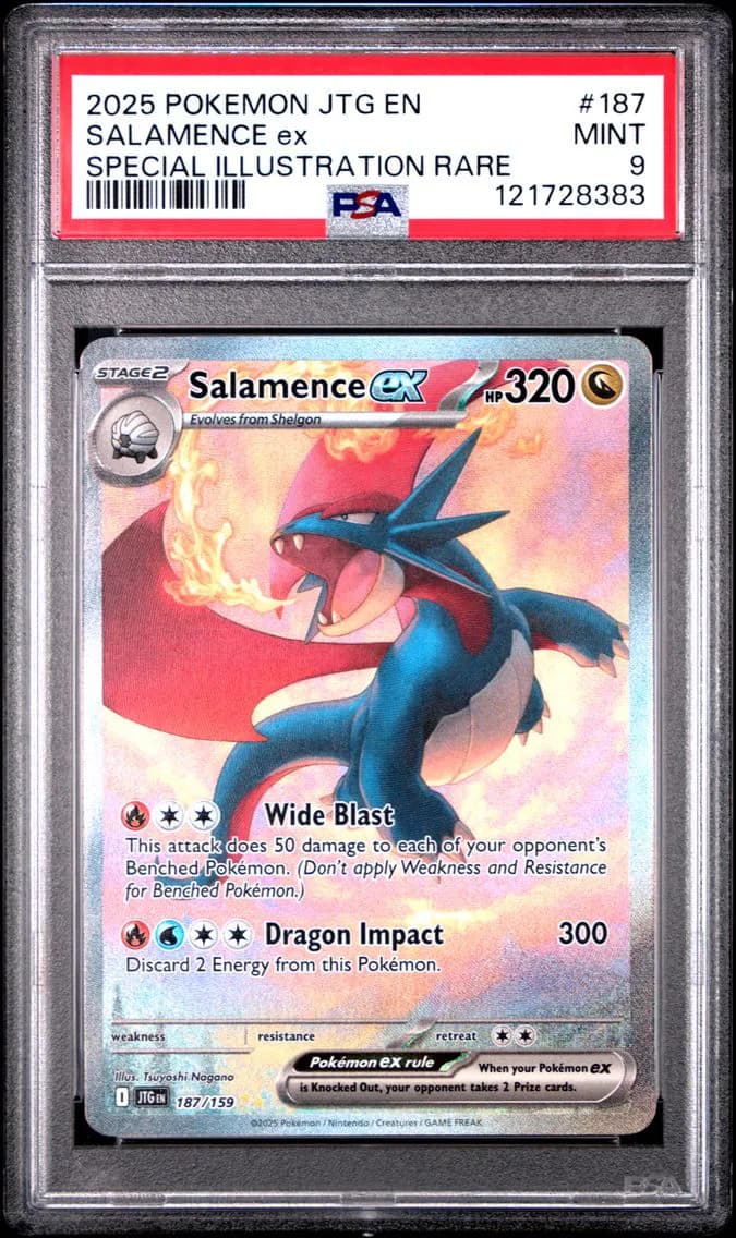 Salamence EX, Journey Together, PSA 9