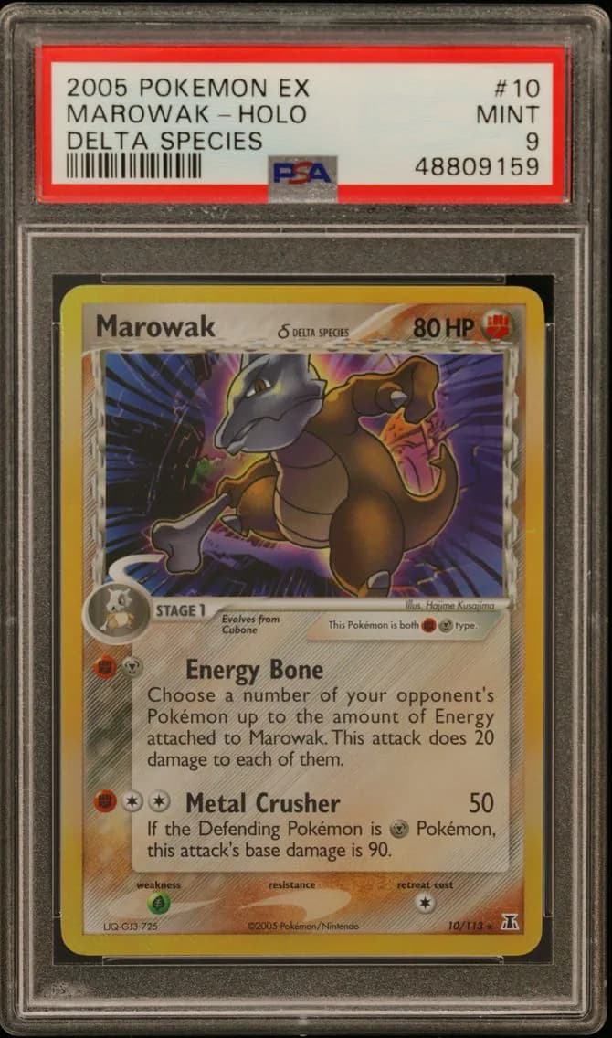 Marowak-Holo, EX Delta Species, PSA 9