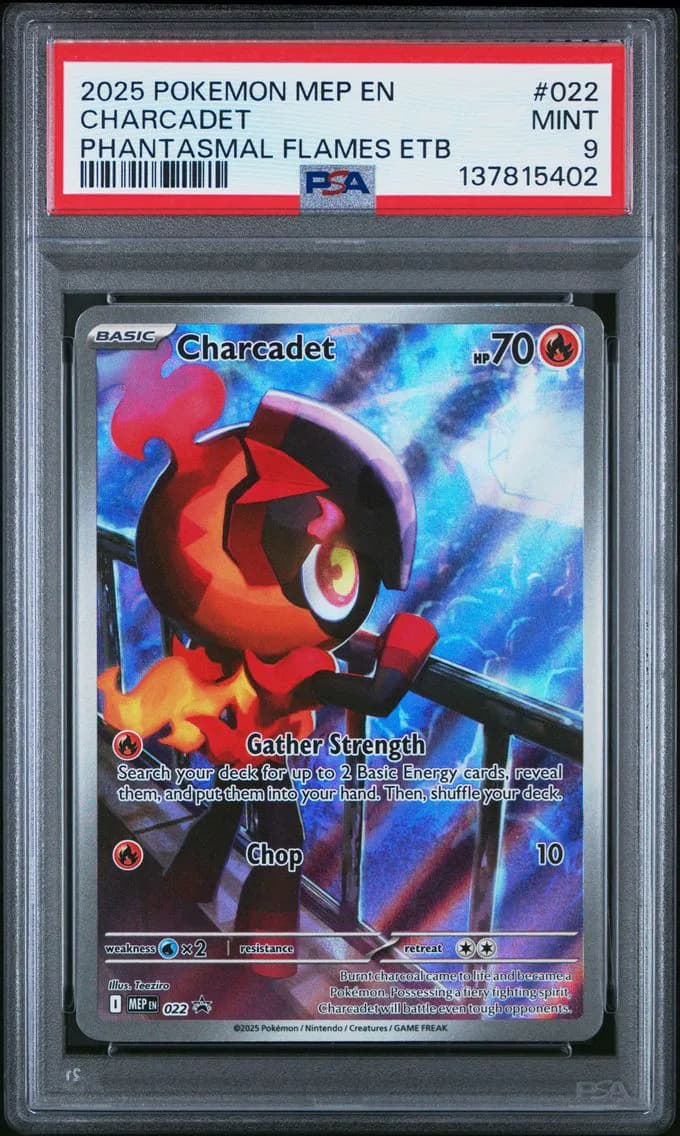 Charcadet, Me Black Star Promo, PSA 9