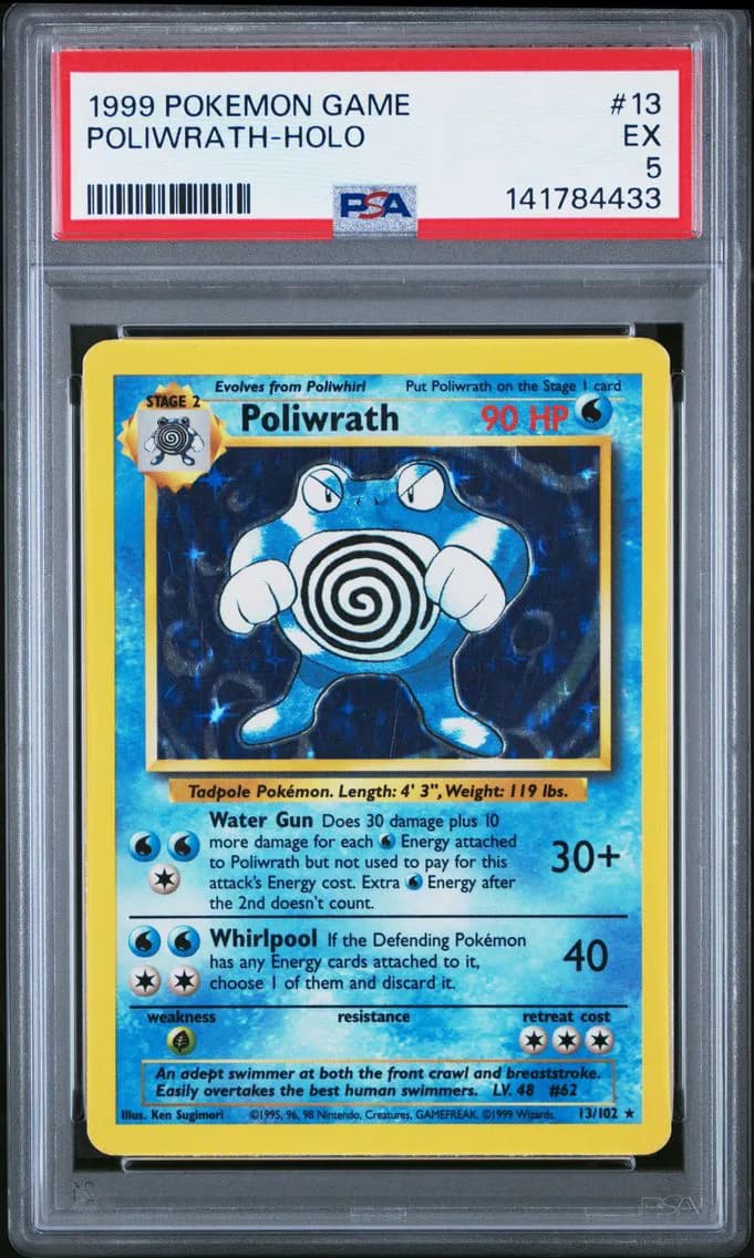 Poliwrath-Holo, Game, PSA 5