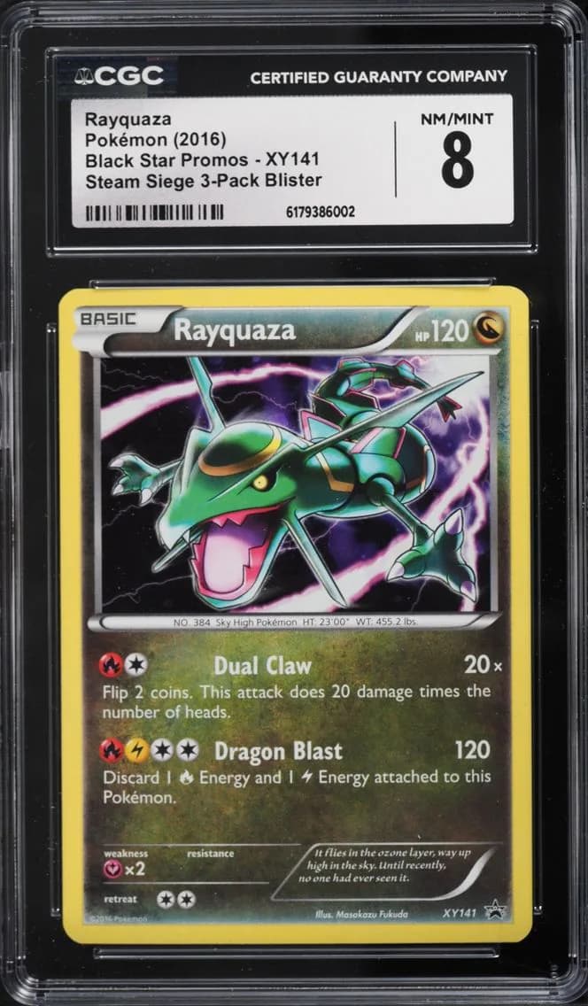 Rayquaza, NM-MT, CGC 8
