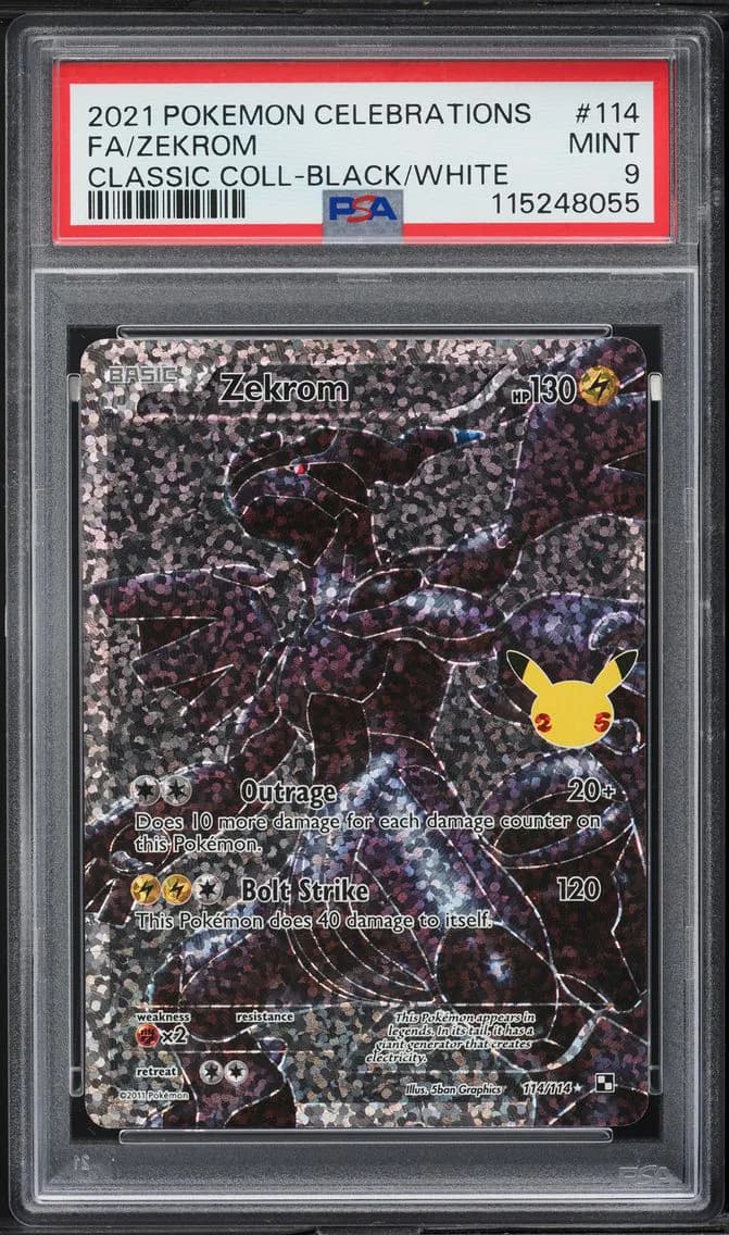 Zekrom, Celebrations Classic Collection, PSA 9