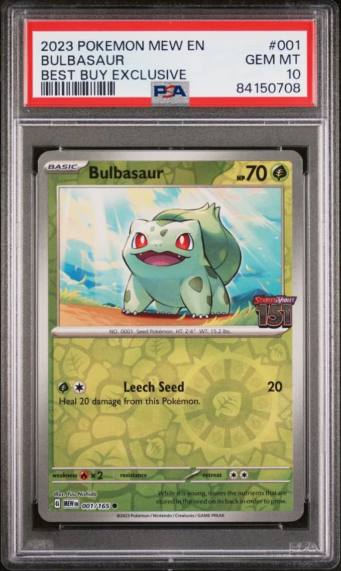 Bulbasaur, 151, PSA 10