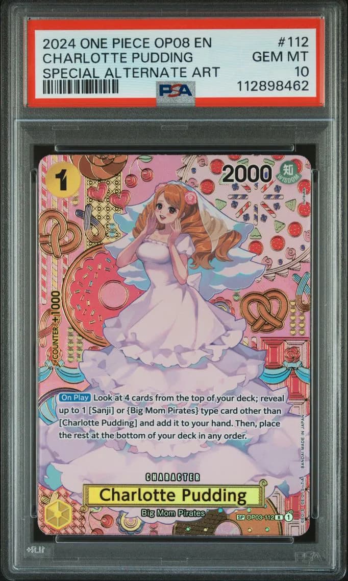 Charlotte Pudding, One Piece OP08-Two Legends, PSA 10