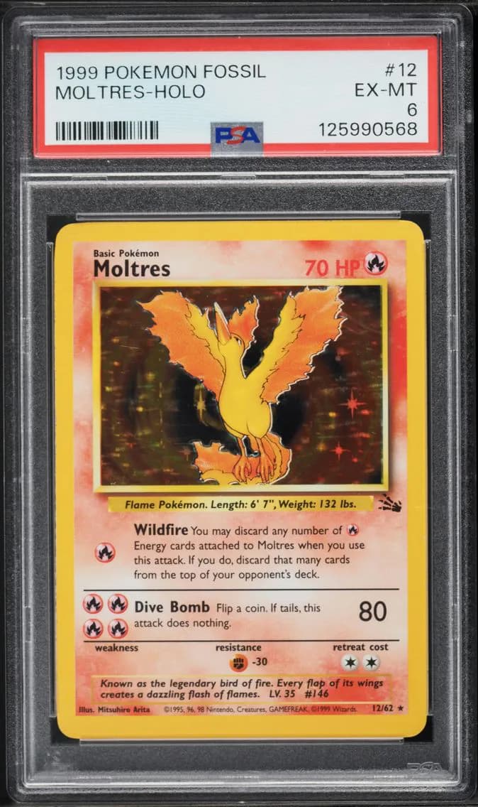 Moltres-Holo, Fossil, PSA 6