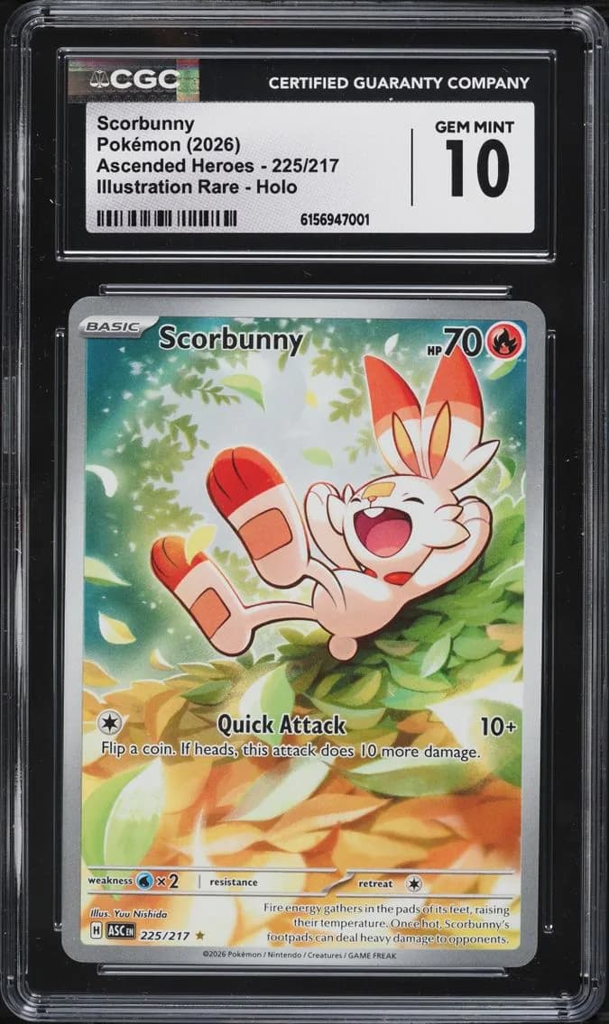 IR Scorbunny, Ascended Heroes, CGC 10