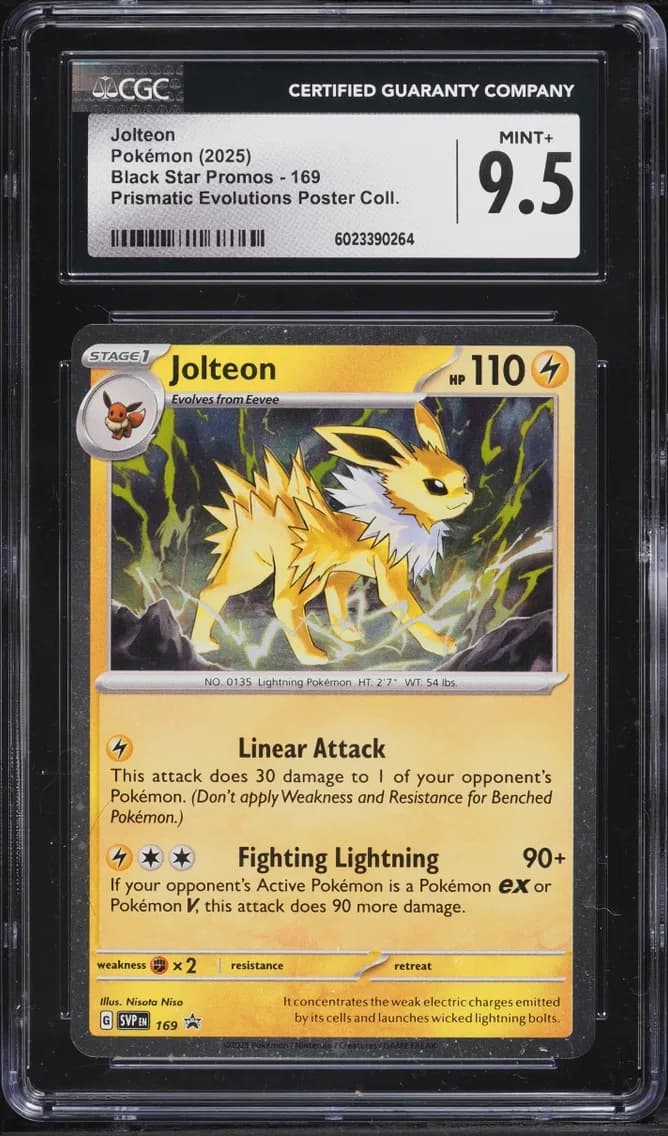 Jolteon, Black Star Promos - Scarlet & Violet SVP EN, CGC 9.5