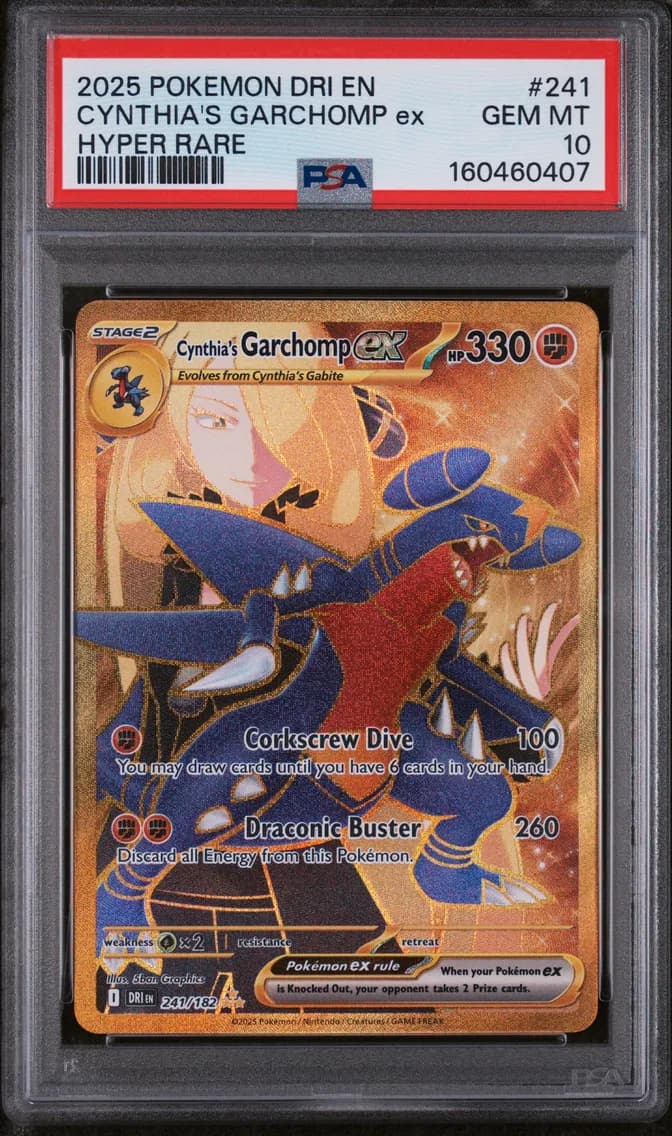 Cynthia's Garchomp EX, Destined Rivals, PSA 10