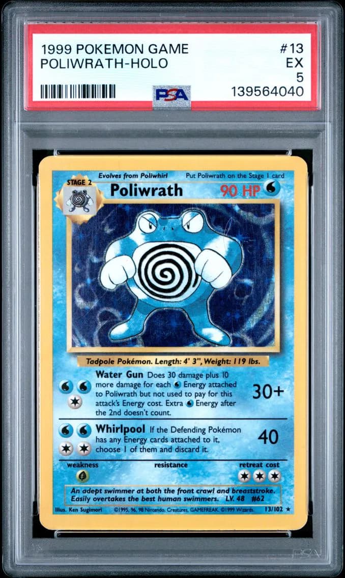 Poliwrath-Holo, Game, PSA 5