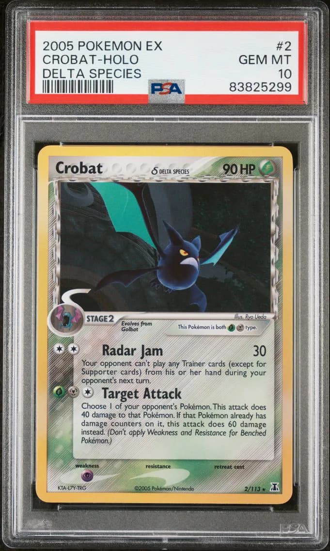 Crobat-Holo, EX Delta Species, PSA 10