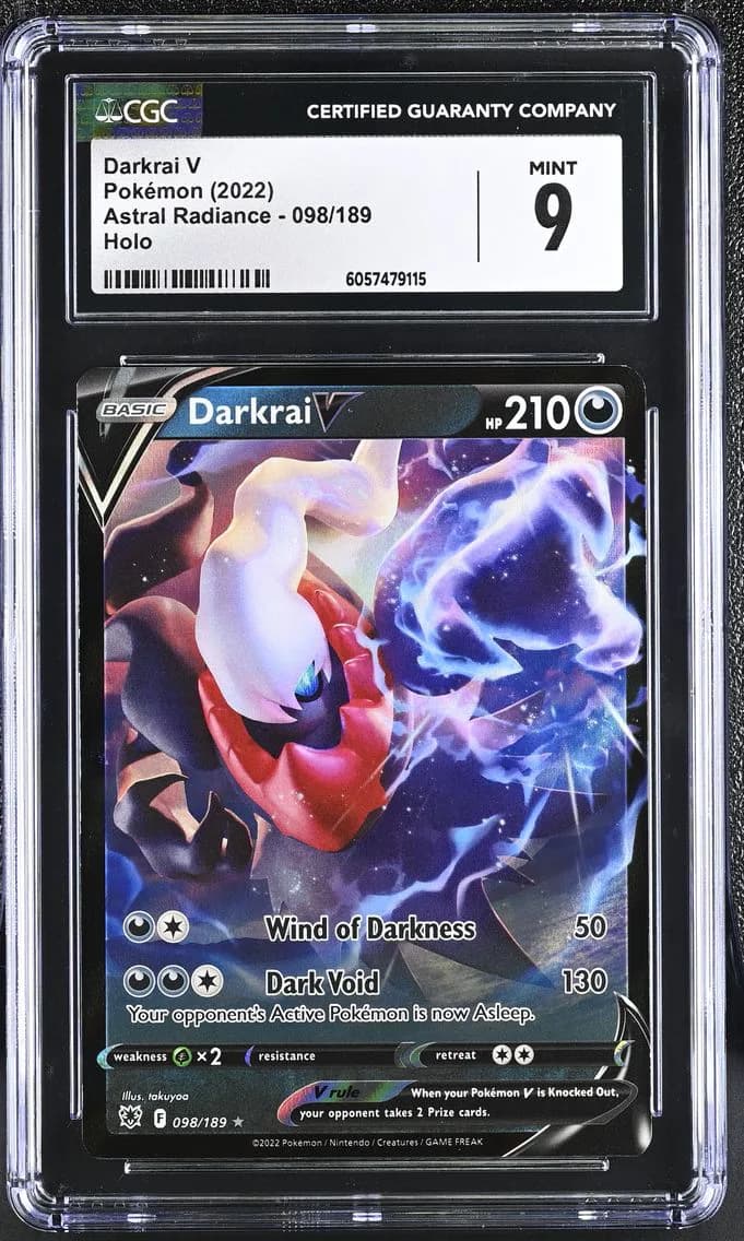 Darkrai V, Astral Radiance, CGC 9