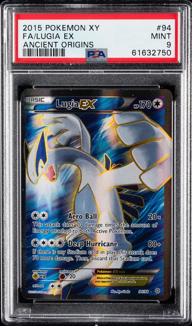 Lugia EX, XY Ancient Origins, PSA 9