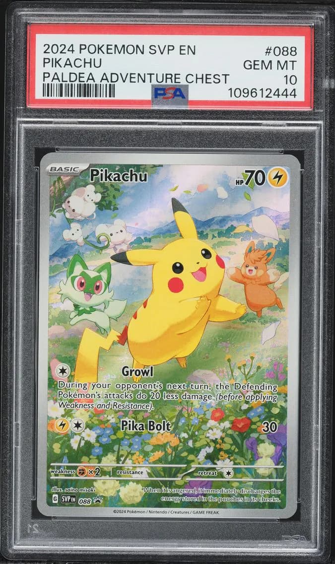 Pikachu, SV Black Star Promo, PSA 10
