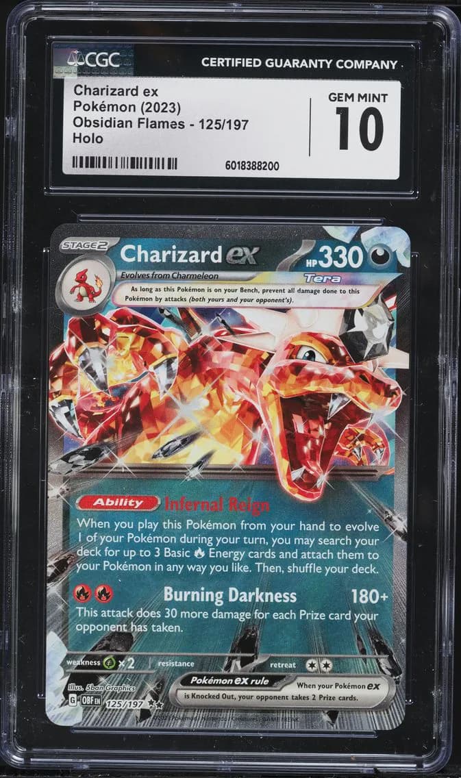 Charizard EX, Obsidian Flames, CGC 10