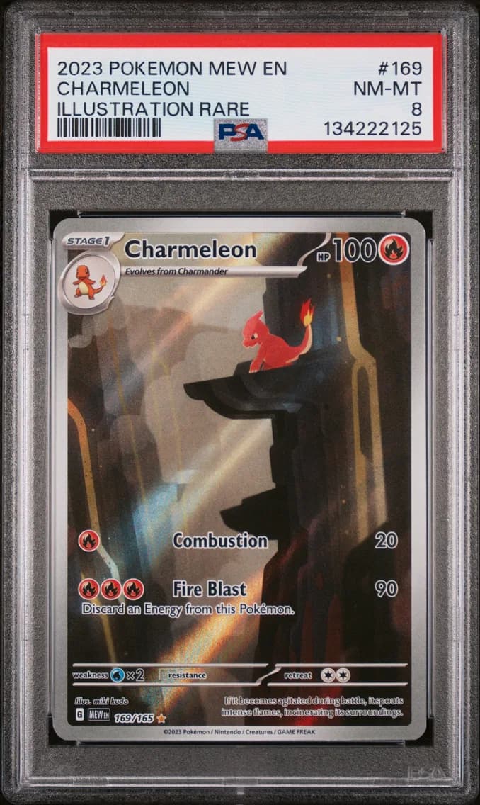 Charmeleon, 151, PSA 8