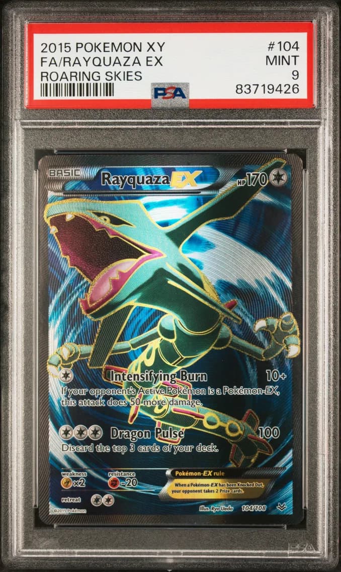 Rayquaza EX, XY Roaring Skies, PSA 9