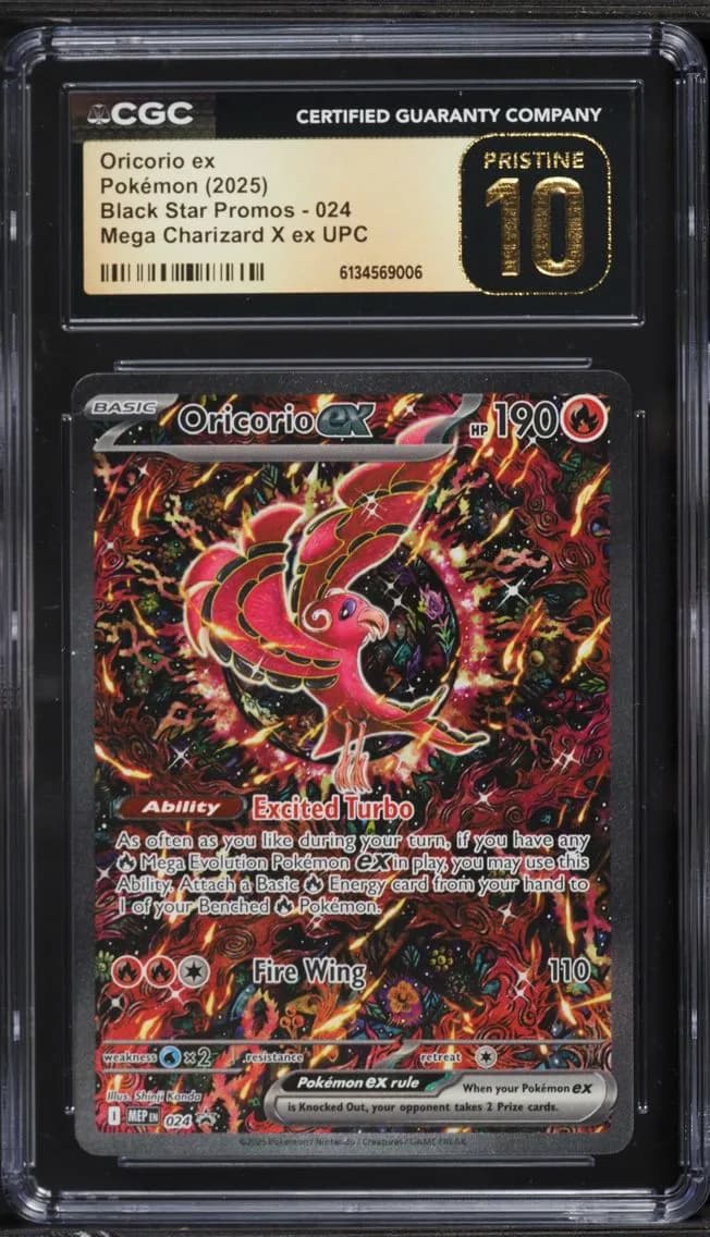 Oricorio ex, Black Star Promos - Mega Evolution MEP EN, CGC 10