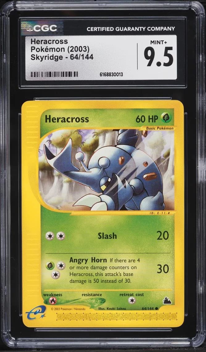 Heracross, Skyridge, CGC 9.5