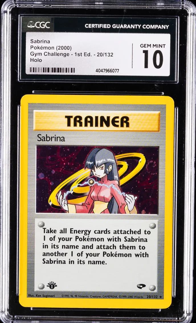 Sabrina Holo-1st Edition, Gym Challenge - 1st Edition, CGC 10