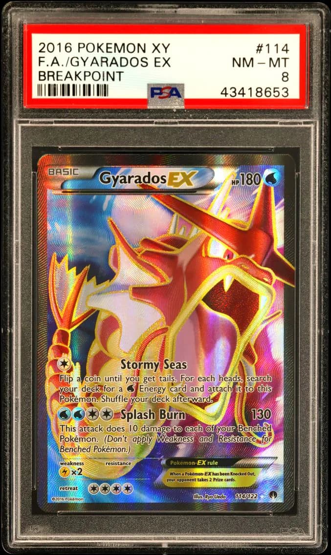 Gyarados EX, XY Breakpoint, PSA 8
