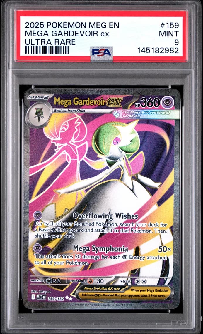 Mega Gardevoir EX, Mega Evolution, PSA 9