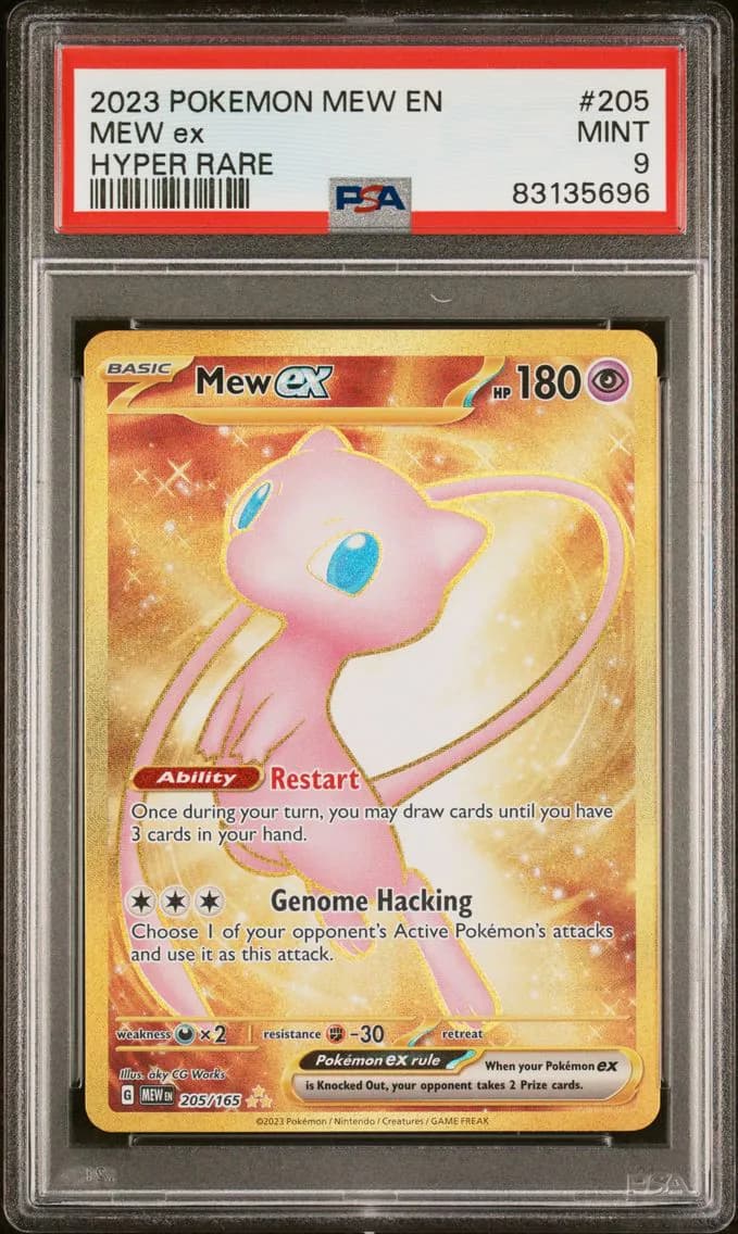 Mew EX, 151, PSA 9