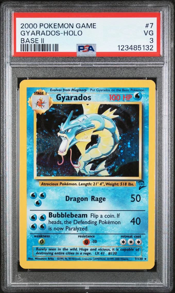 Gyarados-Holo, Game Base II, PSA 3