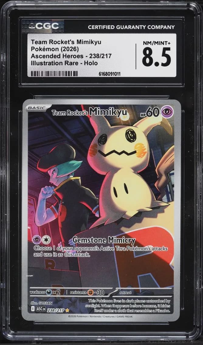 Team Rocket's Mimikyu, Ascended Heroes, CGC 8.5