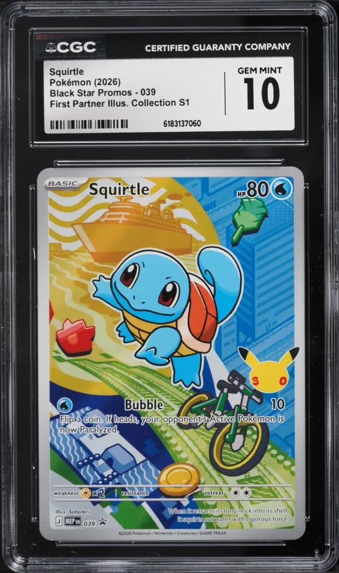 Squirtle, Black Star Promos - Mega Evolution MEP EN, CGC 10